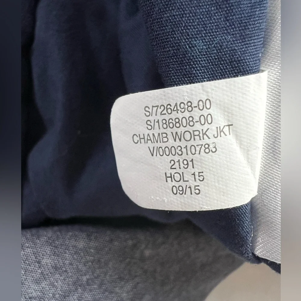 Banana Republic Blue Chambray Cotton Fall Winter Outdoor Activewear Jacket